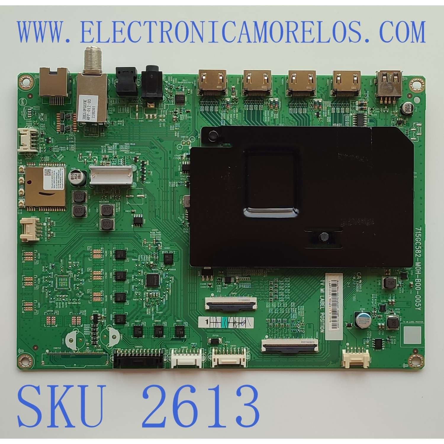 MAIN PARA TV VIZIO / NUMERO DE PARTE XLCB02K102 / 715GC582-M0H-B00-005Y / (G)XLCB02K102010X / PANEL TPT500WR-DK4Q.N REV:SK1C / DISPLAY V500DK4-Q01 REV.K7 / MODELO M50QXM-K01 LTC6K9KY	